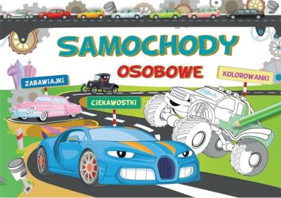 Samochody osobowe. Zabawiajki, ciekawostki.... Autor: Ewa Gorzkowska-Parnas. SmakLiter.pl Okładka książki Samochody osobowe. Zabawiajki, ciekawostki...