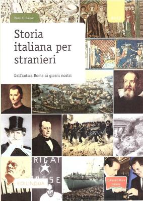 Storia italiana per stranieri B2-C2. Autor: Paolo E. Balboni. SmakLiter.pl Okładka książki Storia italiana per stranieri B2-C2