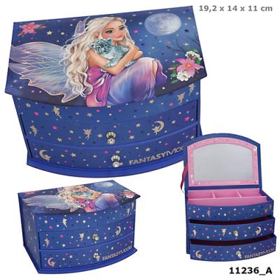 Opakowanie Szkatułka z lusterkiem i szufladkami Fantasy Model 11236A