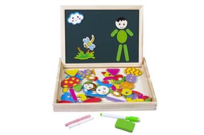Opakowanie Tablica drewniana + magnetyczna Zwierzątka