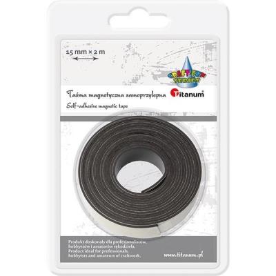 Opakowanie Taśma magnetyczna samoprzylepna 15mmx2m czarna