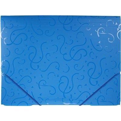 Opakowanie Teczka A4 z gumką wzory niebieska