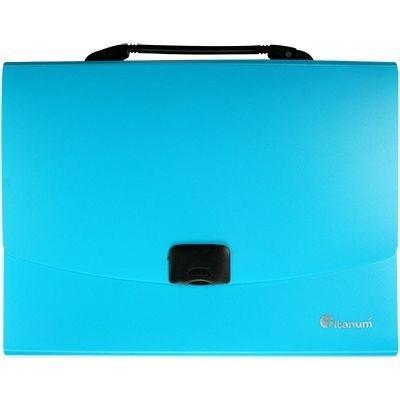 Opakowanie Teczka A4 z rączką 12 przegródek fluo niebieska