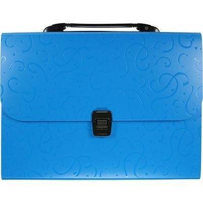 Opakowanie Teczka A4 z rączką 12 przegródek wzory czerwona