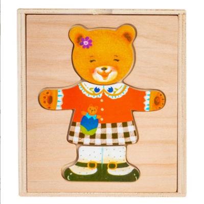 Opakowanie Układanka drewniana Misiek