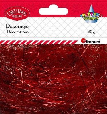 Opakowanie Włos anielski 20g czerwony metaliczny