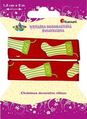 Opakowanie Wstążka materiałowa 15mm x 3m skarpety