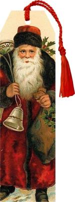 Opakowanie Zakładka 74 ze wstążką Święta Mikołaj