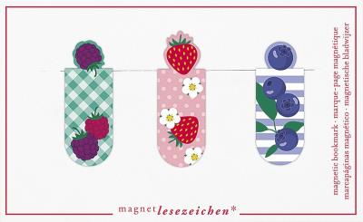 Opakowanie Zakładki Magnetyczne Jagody 2 - 3 sztuki