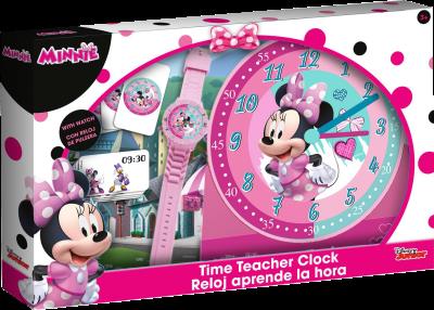 Opakowanie Zegarek + karty do gry Myszka Minnie WD19806 nauka czytania