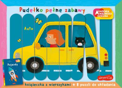Akademia mądrego dziecka. Pojazdy. Pudełko.... Autor: Dmitroca Zbigniew. SmakLiter.pl Okładka książki Akademia mądrego dziecka. Pojazdy. Pudełko...