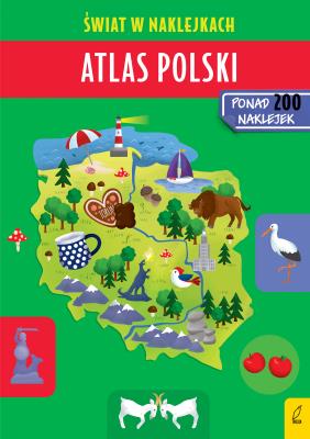 Okładka książki Atlas Polski Świat w naklejkach