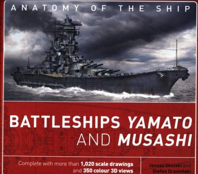 Battleships Yamato and Musashi. Autor: Skulski Janusz, Dramiński Stefan. SmakLiter.pl Okładka książki Battleships Yamato and Musashi