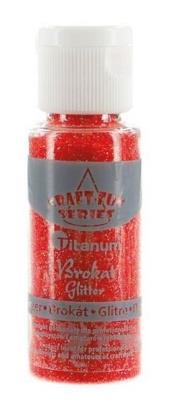 Opakowanie Brokat w słoiczku 20ml tęczowy czerwony