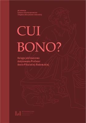 Okładka książki Cui bono?