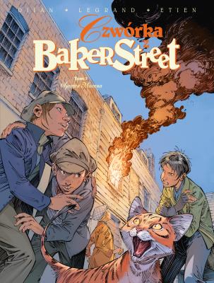 Czwórka z Baker Street T.7 Sprawa Morana. Autor: Jean-Blaise Djian, Olivier Legrand. SmakLiter.pl Okładka książki Czwórka z Baker Street T.7 Sprawa Morana