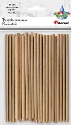 Opakowanie Dodatek dekoracyjny Craft-fun drewniane patyki (EB104)