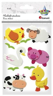 Opakowanie Dodatek dekoracyjny Titanum Craft-fun naklejka pianka Zwierz