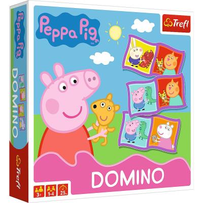 Domino Świnka Peppa TREFL. Wydawca: Trefl. SmakLiter.pl Opakowanie Domino Świnka Peppa TREFL