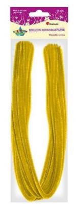 Opakowanie Druciki dekoracyjne 0,6x50cm żółte 15szt