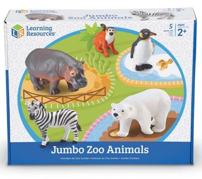 Opakowanie Duże Figurki. Zwierzęta w zoo. Zestaw 5 szt.