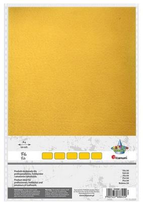 Opakowanie Filc A4 żółty 10szt