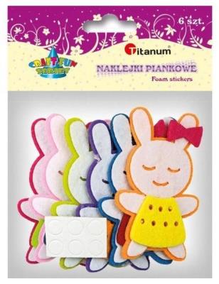 Opakowanie Filcowe Króliki w sukience 3D 50x80mm 6szt