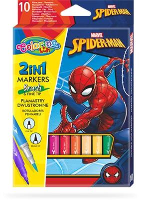 Opakowanie Flamastry dwustronne Colorino Kids 10 kolorów Spiderman