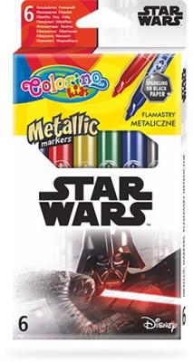 Opakowanie Flamastry metaliczne Colorino Kids 6 kolorów Star Wars
