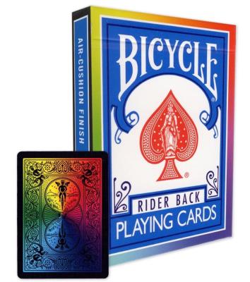 Karty Rainbow Black BICYCLE. Wydawca: United States Playing Card Company. SmakLiter.pl Opakowanie Karty Rainbow Black BICYCLE