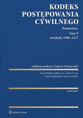 Okładka książki Kodeks postępowania cywilnego Komentarz T.5 w.2021