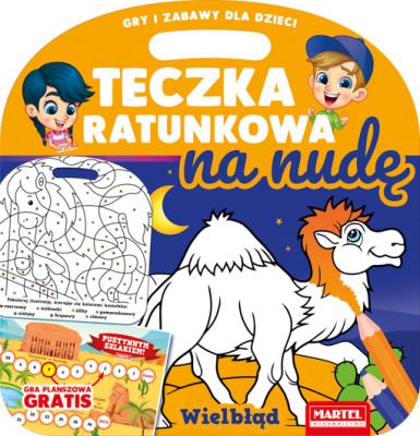 Okładka książki Kolorowanka Teczka ratunkowa na nudę - wielbłąd z grą