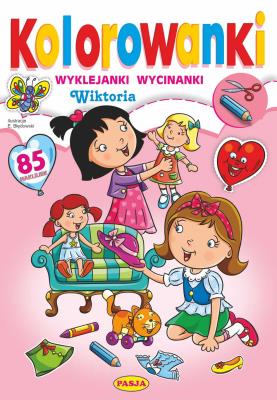 Kolorowanki. Wiktoria. Autor: Ernest Błędowski. SmakLiter.pl Okładka książki Kolorowanki. Wiktoria