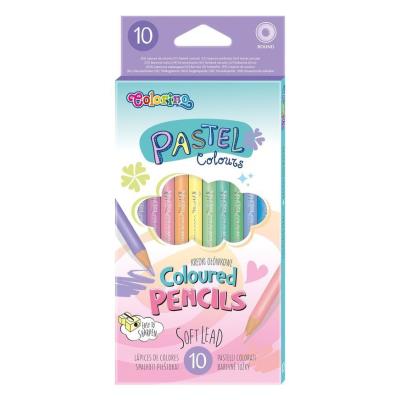 Opakowanie Kredki ołówkowe okrągłe pastel Colorino Kids 10 kolorów