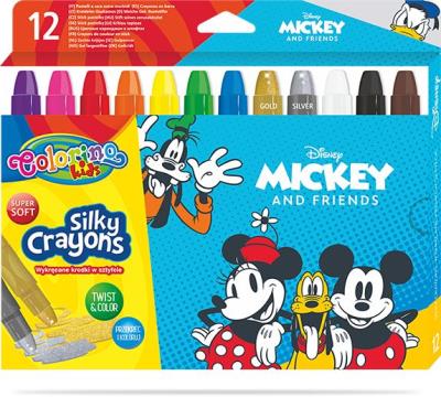 Kredki żelowe wykręcane Colorino Kids 12 kolorów Mickey. Wydawca: Patio. SmakLiter.pl Opakowanie Kredki żelowe wykręcane Colorino Kids 12 kolorów Mickey