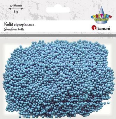 Opakowanie Kulki styropianowe 8g jasnoniebieskie mix 4-6mm