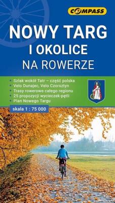 Okładka książki Mapa tur. Nowy Targ i okolice na rowerze 1:75 000