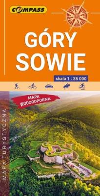 Okładka książki Mapa tur. wodoodporna Góry Sowie 1:35 000 w.2020