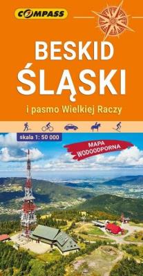 Okładka książki Mapa wodoodporna B. Śląski i pasmo Wiekiej Raczy