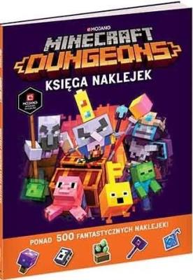 Minecraft Dungeons. Księga naklejek. Autor: Craig Jelley. SmakLiter.pl Okładka książki Minecraft Dungeons. Księga naklejek