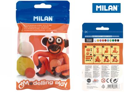 Opakowanie Modelina Milan samoutwardzalna AIR-DRY 100 g pomarańczowa