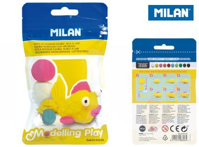 Opakowanie Modelina Milan samoutwardzalna AIR-DRY 100 g żółta