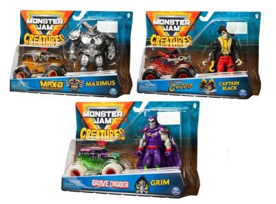 Opakowanie Monster Jam 1:64 die-cast z figurką mix