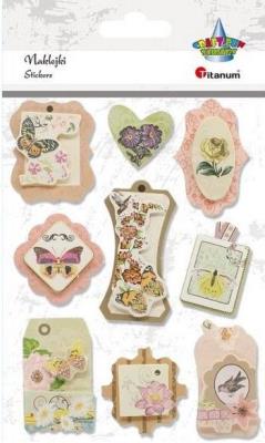 Opakowanie Naklejki papierowe 3D ramki mix 9szt