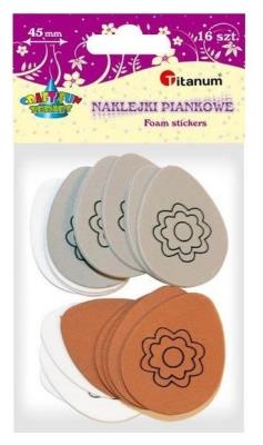 Opakowanie Naklejki piankowe Pisanki 37x45mm mix 16szt