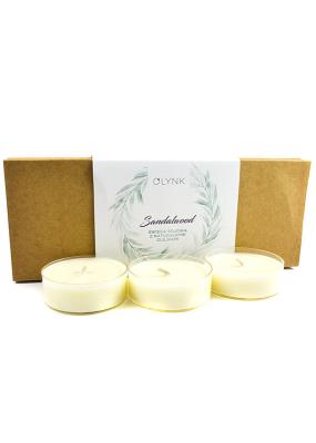 Olynk Sojowe świeczki biodegradowalne drzewo sandałowe 3szt. Producent: Olynk. SmakLiter.pl Zdjęcie produktu Olynk Sojowe świeczki biodegradowalne drzewo sandałowe 3szt