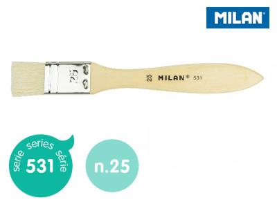 Opakowanie Pędzel MILAN spalter szczecinowy seria 531 nr 25 blister