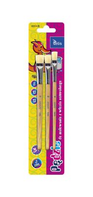 Opakowanie Pędzle Tetis do malowania płaskie 8, 10, 12