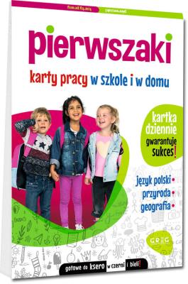 Pierwszaki. Karty pracy w szkole i w domu. Autor: Marta Kurdziel. SmakLiter.pl Okładka książki Pierwszaki. Karty pracy w szkole i w domu