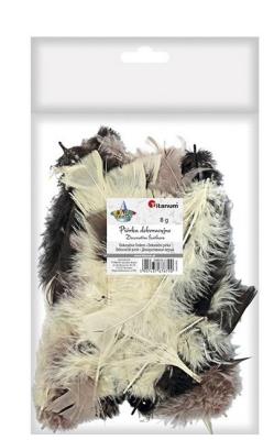 Opakowanie Piórka dekoracyjne 8g mix kolorów
